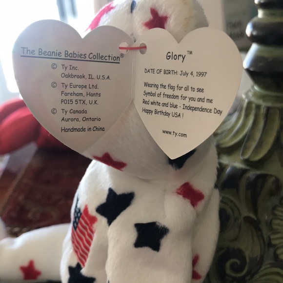 Rare Ty Glory bear Beanie Baby 1997 - Picture 2 of 5